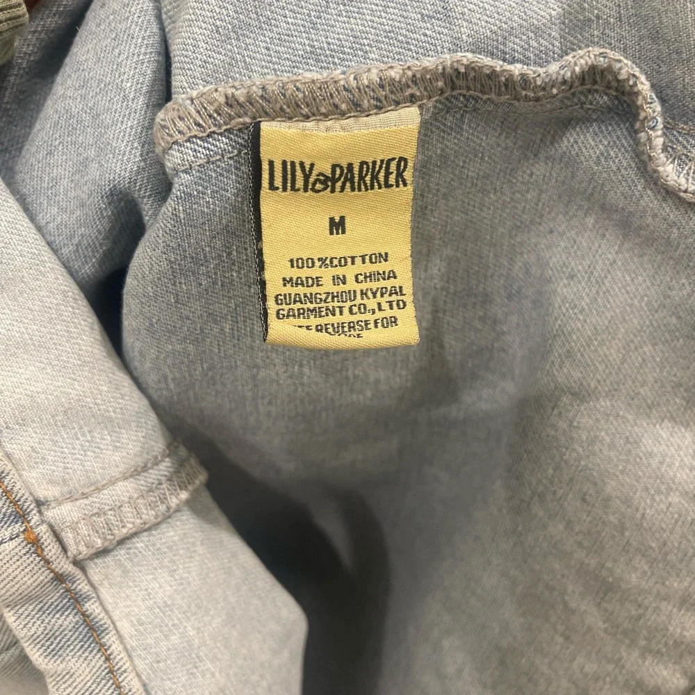 Lily Parker Overall Denim Dress, Size M